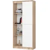 Akord Scaffale In Rovere Sonoma Bianco 80X35X180 Cm Anteprima dell’immagine prodotto 5