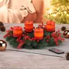 Adventskranz mit LED Echtwachskerzen Deko Produktbild-Vorschau 2