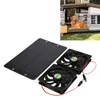Ventilatore doppio ad energia solare con pannello solare da Anteprima dell’immagine prodotto 5