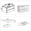 Waschtisch mit Unterschrank 100cm Alast Badmöbel Set Produktbild-Vorschau 5
