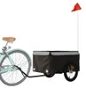 vidaXL Rimorchio per biciclette nero e grigio 45 kg di Anteprima dell’immagine prodotto 3