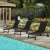 COSTWAY 2er Set Gartenliege mit Rollen, Sonnenliege bis Produktbild-Vorschau 9