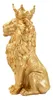 Mauro Ferretti Dekofigur König Löwenmantel 30x42x74 cm gold Produktbild-Vorschau 3
