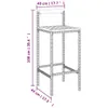 9-tlg. Gartenbar-Set Schwarz Poly Rattan & Massivholz Produktbild-Vorschau 7
