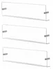 Relaxdays Zeitschriftenhalter Wand, 3er Set, Acryl, HBT: Produktbild-Vorschau 10
