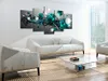 Vlies Leinwandbild - Turquoise Solar System 200x100 cm Produktbild-Vorschau 2