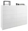 Komoda 160 cm 10 zásuvek skříňka FRAMIRE R-160-S10 bílá Náhled obrázku produktu 7