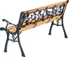 KADAX Gartenbank aus Holz, 127 cm, Gusseisenbank mit Produktbild-Vorschau 9