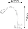 Bílé připínací noční světlo s vestavěnou LED diodou 4,5 W Náhled obrázku produktu 4