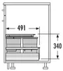 Contenitore per rifiuti Hailo 3620911 Separato-K 900 2x 8 + Anteprima dell’immagine prodotto 3