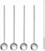 METALTEX Cuillères à cocktail Lot de 4 pailles Inox Voir les images du produit 1