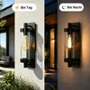 ZMH LED vintage buitenwandlamp, E27, zwart, IP65, Productafbeelding-voorbeeld 5