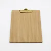 Clipboard drewniany DĘBOWA podkładka A5 ze ZŁOTYM klipsem Podgląd zdjęcia produktu 4
