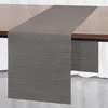 Tischläufer aus PVC Modern 30x240 cm Hitzebeständig Grau Produktbild-Vorschau 1