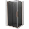 Mexen Velar Duo Duschkabine 100x90 cm Graphit Kupfer Produktbild-Vorschau 1