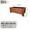 HolzGarden Drevený Kvetináč Obdĺžnikový Z Masívu Náhľad obrázku produktu 2