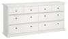 Asiagela - Commode, 183x49x87h cm Blanc, 8 Tiroirs Voir les images du produit 2