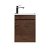 Badplaats Gäste-WC Waschtisch Set Sinta 40 x 22 cm Walnuss Produktbild-Vorschau 6