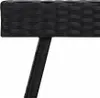 vidaXL Table d'appoint pliante noire 60x40x38 cm Poly rotin Voir les images du produit 6