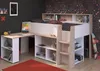 Parisot Lucas Hochbett 90x200 – Weiß/Eiche Nachbildung Produktbild-Vorschau 2