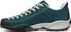 Scarpa Mojito Schuh in dunkelgrün mit weißen Schnürsenkeln und schwarzer Gummisohle Náhľad obrázku produktu