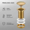 Piletta Click Clack lavabo senza troppo pieno acciaio Anteprima dell’immagine prodotto 4