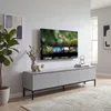 FineBuy Lowboard 150cm TV Kommode Grau Rechteckig mit 3 Produktbild-Vorschau 1