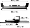 Duronic DKTPX1 Tastaturauszug | Tastaturschublade 68 cm Produktbild-Vorschau 3