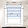 Doppelrollo Fenster ohne Bohren Zevra 45x160cm creme Produktbild-Vorschau 8