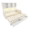 Flieks Tagesbett 90x200cm mit Ausziehbarem Bett, Schlafsofa Produktbild-Vorschau 8