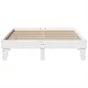 vidaXL Massivholzbett ohne Matratze Weiß 160x200 Produktbild-Vorschau 4