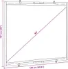 A diagram of a projector screen with dimensions indicated. Produktbild-Vorschau