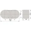 Technical drawing with dimensions of a product. Produktbild-Vorschau