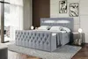 ALTDECOR Boxspringbett mit LED-Beleuchtung Matratze (20 cm Produktbild-Vorschau 4