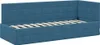 vidaXL Rohový rám postele s čelem modrý 80 cm x 200 cm Náhled obrázku produktu 4