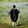 Regen-Poncho mit Kaputze Schirm Kordelzug Fahrhrad Wandern Produktbild-Vorschau 4
