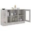 A sideboard cabinet with glass doors and shelves, displayed against a white background. Produktbild-Vorschau