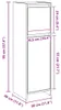 vidaXL Koupelnová skříňka Concrete Grey 30x30x95 cm Dřevěný Náhled obrázku produktu 8