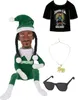 Snoop Elf auf dem Hocker – Lustige Hip-Hop-Puppe – Produktbild-Vorschau 1