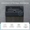 doporro Badezimmerschrank Badmöbel-Set in Grau-Braun Produktbild-Vorschau 3