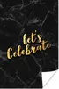 MuchoWow® Poster Zitat - Party - Gold - Marmor 40x60 cm - Produktbild-Vorschau 1