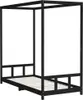 Kinderbett Schwarz 90x200 cm Massivholz Kiefer Produktbild-Vorschau 3