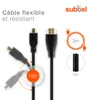Câble Micro HDMI Type D 3m compatible avec Canon EOS M6 M50 Voir les images du produit 3