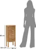 Kommode Goteborg 38 x 82 x 33.5 cm Braun Produktbild-Vorschau 7