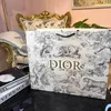 Dior taška biela Toile de Jouy tiger a les zlaté logo Náhľad obrázku produktu 10