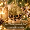 Weihnachtskugeln Kunststoff 8cm Glitzer und Leo Print 12er Produktbild-Vorschau 9