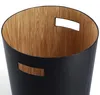 ZELLER Papierkorb schwarz 25x30cm Produktbild-Vorschau 2