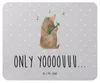 Mr. & Mrs. Panda Mousepad Bär Gitarre - Grau Pastell - Produktbild-Vorschau 1