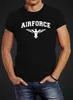 Neverless® Herren T-Shirt Airforce US Army Adler Militär Produktbild-Vorschau 3
