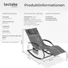 tectake® Gartenliege Taya, ergonomisch, Schwingfunktion Produktbild-Vorschau 7